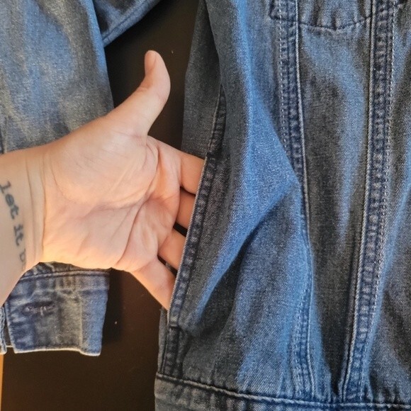 Disney Kids Girls Disney Elena of Avalor Stone Wash Denim Jacket Size 7/8 - Picture 5 of 7